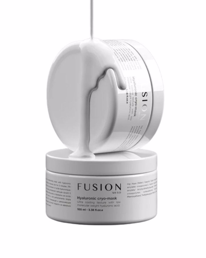 Fusion Meso Hyaluronic Cryo-Mask Premium Enudatiki Kai Anazoognitiki Kruo-maska Epangelmatikis Peripoiisis Prosopou 100 ml
